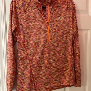 Multi colored quarter zip